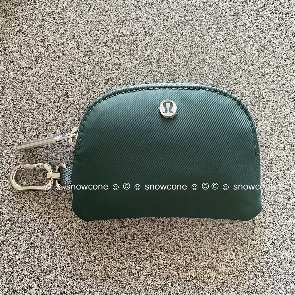New Lululemon Pouch / Card / Coin Case *Dark Forest Green